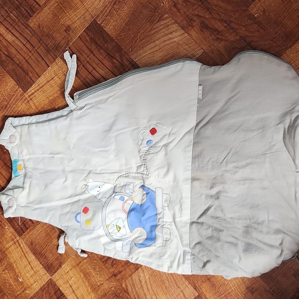 Trois Mouton's - Sleep Sack Grey Giraffe et Lion 0-6 months